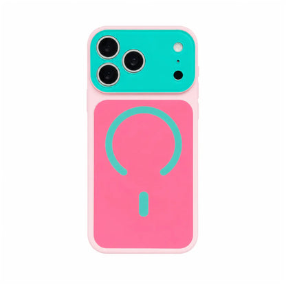 🎁Summer Hot Sale - ONLY ￡8.99!!⚡50K+ SOLD!🌈Dopamine Color Block MagSafe Case – Ultra-Slim Matte Hard PC Cover for iPhone 17 Pro Max UK🇬🇧