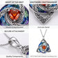 🌲Best Gift Idea - ONLY ￡7.99!💝Women's Celtic Knot Birthstone Pendant Necklace🌀📿