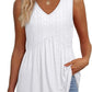 🔥 Last Day Special Price :￡12.99!!👚Women's Print Flowy Sleeveless V Neck Peplum Tank Tops