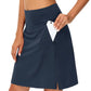 🔥Summer cool-down deal: just £14.99!⛳🎾Women's Knee Length Skorts Golf Tennis Skirt