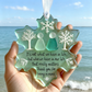 🌊Snowflake-Shaped Sea Glass Thank You Keepsake❄✨ Shaped by Nature & Crafted by Hand!