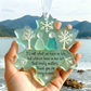 🌊Snowflake-Shaped Sea Glass Thank You Keepsake❄✨ Shaped by Nature & Crafted by Hand!