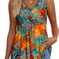 🔥 Last Day Special Price :￡12.99!!👚Women's Print Flowy Sleeveless V Neck Peplum Tank Tops