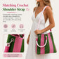 🔥👜 Limited Time Special Price ￡8.99!!✨  Boho Striped Knit Bucket Handbag for Women – Handmade Summer Beach Shoulder Bag