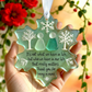 🌊Snowflake-Shaped Sea Glass Thank You Keepsake❄✨ Shaped by Nature & Crafted by Hand!