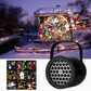 🔥LAST DAY SALE ONLY ￡9.99!!🎅【🎁Best Christmas Gift🎁】🎄16-Pattern USB Christmas Projector Light