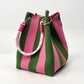 🔥👜 Limited Time Special Price ￡8.99!!✨  Boho Striped Knit Bucket Handbag for Women – Handmade Summer Beach Shoulder Bag