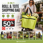 🔥Limited Offer ￡9.99!!⚡50K+ SOLD!🛍️2-in-1 Convertible shopping tote – hides wheels, holds 20kg, expands with zipper!