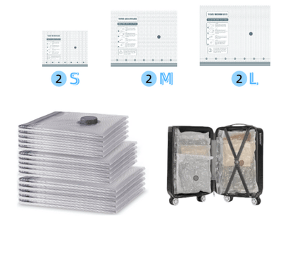 🔥NEW YEAR SALE-Up to 70% OFF✨Cordless Travel Vacuum Storage Compression Bag Set - Save Space, Effortless Storage!