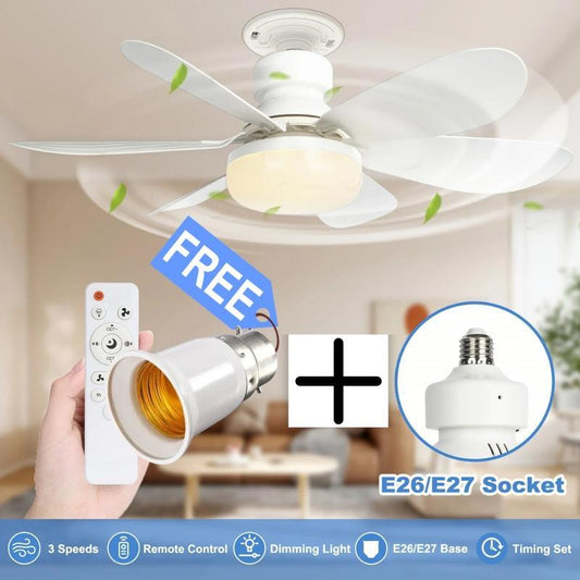 🔥LAST DAY SALE  £15.99!!⚡50K+ SOLD!🍃SmartBreez™ 40W LED Ceiling Fan Light – 20.5” Ultra-Quiet with Remote 🎯 | E27 + FREE B22 Adapter 🔌 | For Bedroom 😴, Kitchen 👩‍🍳 & Garage 🛠️ – UK Ready! 🇬🇧