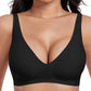 💖LAST DAY SALE 50% OFF💕Women's Comfortable Wireless Bralettes Seamless Deep V Everyday Bra