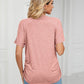 🎁LAST DAY SALE £10.99!!🔥Summer Hot Sale 50% OFF🌷Women's V Neck Dolman Tops with Side Shirring
