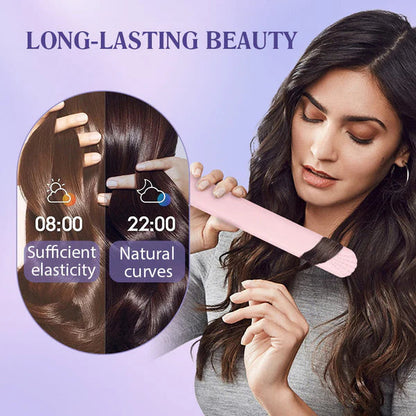 🔥Last Day Special Deals £10.99!!⚡50K+ SOLD!💇‍♀️2-in-1 Mini Curling Wand & Flat Iron Hair Straightener