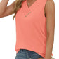 🔥LAST WEEK- ONLY￡10.99!!💐2026 Women’s Button Down V Neck Loose Fit Tank Top