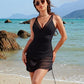 ⛱️LAST DAY SPECIAL PRICE: ￡14.99!!💖Slimming Mesh Sheer Sarong Wraps Swimsuit