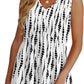 🔥 Last Day Special Price :￡12.99!!👚Women's Print Flowy Sleeveless V Neck Peplum Tank Tops