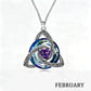 🌲Best Gift Idea - ONLY ￡7.99!💝Women's Celtic Knot Birthstone Pendant Necklace🌀📿