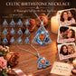 🌲Best Gift Idea - ONLY ￡7.99!💝Women's Celtic Knot Birthstone Pendant Necklace🌀📿