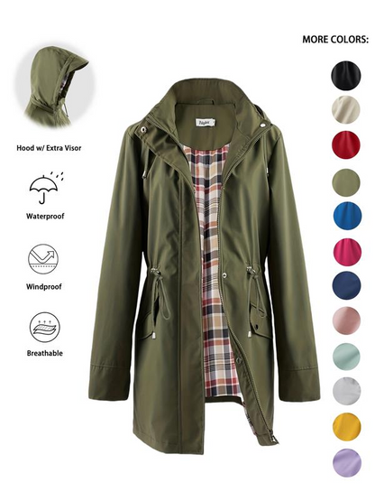 ⏰LAST DAY SALE 50% OFF✨Womens Chic. Lightweight. Waterproof Jacket 🍃🧥-Unleash Style and Durability in Any Storm!
