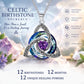 🌲Best Gift Idea - ONLY ￡7.99!💝Women's Celtic Knot Birthstone Pendant Necklace🌀📿