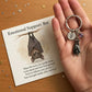 🎅Christmas Gift Idea ￡6.99!!🎁🦇Emotional Support Bat Inspirational Keychain
