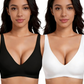 💗LAST DAY SALE 50% OFF⚡50K+ SOLD💕Jelly Wireless Womens Comfortable Wireless Bras Push Up Bralettes Seamless Tshirts Bras Deep V Everyday Bras