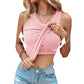 💖LAST DAY SPECIAL PRICE: ￡9.99!!💖Ribbed Stretchy Tank Top with Shelf Bra