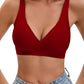 💖LAST DAY SALE 50% OFF💕Women's Comfortable Wireless Bralettes Seamless Deep V Everyday Bra