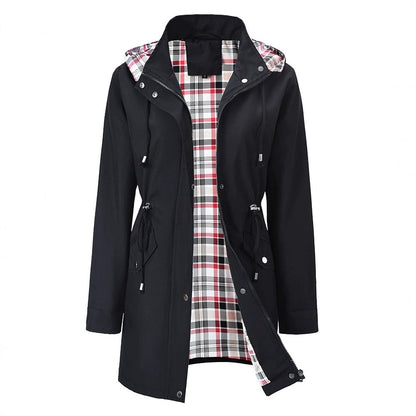🔥LAST DAY SALE- 49% OFF⛰️🌧️Ultimate  Plaid Waterproof Jacket for Women💧