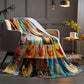 💥Surprise Price: Only £10.99!🌲🎁Vintage Chicken Print Flannel Blanket🐔