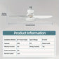🔥SUMMER HOT SALE £15.99!!⚡50K+ SOLD!🍃SmartBreez™ 40W LED Ceiling Fan Light – 20.5” Ultra-Quiet with Remote 🎯 | E27 + FREE B22 Adapter 🔌 | For Bedroom 😴, Kitchen 👩‍🍳 & Garage 🛠️ – UK Ready! 🇬🇧
