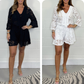 🌺Summer Hot Sale 60% OFF💕Casual Short V-Neck Lace Suit
