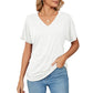 🎁LAST DAY SALE £10.99!!🔥Summer Hot Sale 50% OFF🌷Women's V Neck Dolman Tops with Side Shirring