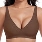 💖LAST DAY SALE 50% OFF💕Women's Comfortable Wireless Bralettes Seamless Deep V Everyday Bra