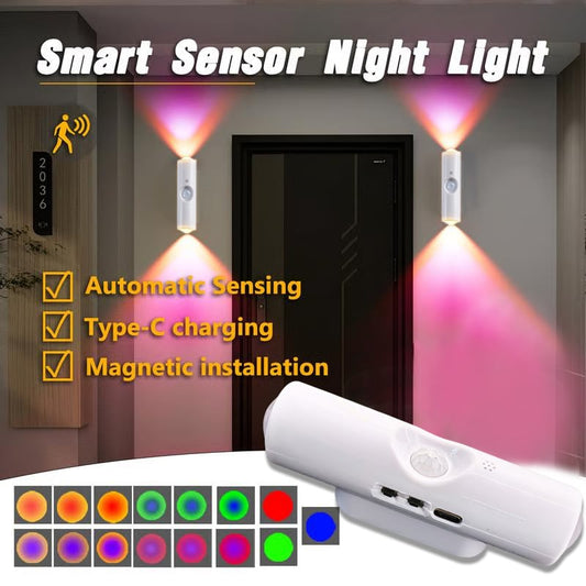 🎁LAST DAY SPECIAL PRICE ￡6.99!!⏳Rechargeable Smart LED Motion Sensor Ambient Light