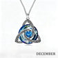 🌲Best Gift Idea - ONLY ￡7.99!💝Women's Celtic Knot Birthstone Pendant Necklace🌀📿