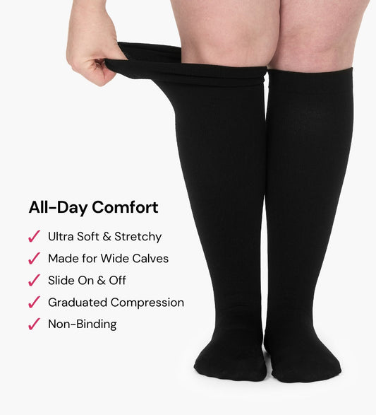🔥NEW YEAR SALE - BUY 1 GET 1 FREE!!🧦Widened Compression Stockings For Pain Relief