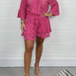 🌺Summer Hot Sale 60% OFF💕Casual Short V-Neck Lace Suit