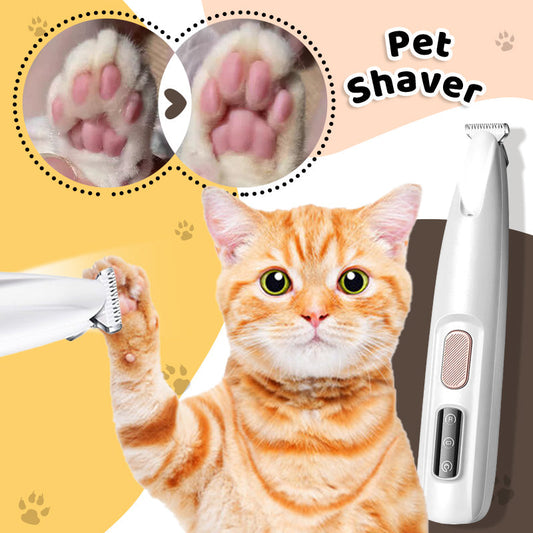 🔥HOT SELL🔥Waterproof Rechargeable Pet Shaver with LED Light