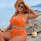 🔥Last Day Special Price £12.99!!💥-👙Tummy Control Bathing Suits Modest High Waisted Bikini Sets