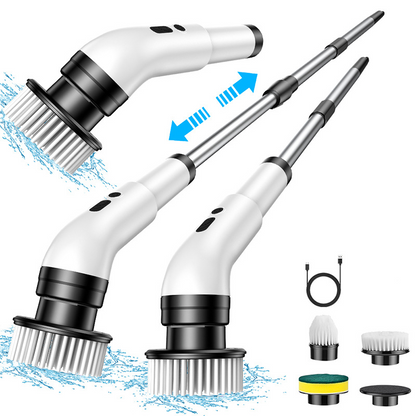🎁🔥Last day sale 50% OFF🔥 🧽 Electric Spin Scrubber – Cordless Power Scrubber with 9 Replaceable Brush Heads & Extendable Handle