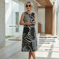 🔥LAST DAY SPECIAL PRICE: ￡14.99!!🐆Women's Leopard Print Sleeveless Midi Dress