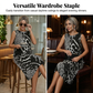 🔥LAST DAY SPECIAL PRICE: ￡14.99!!🐆Women's Leopard Print Sleeveless Midi Dress