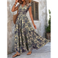 🔥Summer Hot Sale - ONLY ￡16.99!!🌼 Women's V-Neck Floral Smocked Maxi Dress – Elegant, Bohemian, Lightweight 🦋