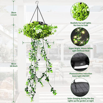 🔥Last Day Special Price:£14.99!!!🔥50K+ SOLD!🍃✨Solar-Powered Hanging Milan Grass Light