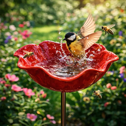 🏡🎁LAST DAY SALE £8.99!!🔥50K+ SOLD!🐦Handmade Metal Flower Garden Stake