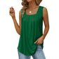 🏖️SUMMER HOT SALE 60% OFF!!👕Women's Square Neck Sleeveless Vest T-Shirt✨Soft Stretchy Basic Camisole All-Match Daily Commute Holiday Outfit🇬🇧