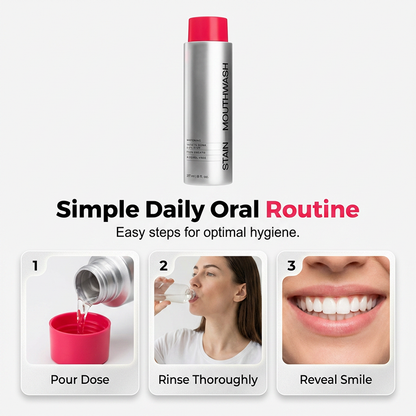 🔥LAST DAY SALE £10.99!!⚡50K+ SOLD!🦷 Stain‑Removing Whitening Mouthwash – Deep Clean Stains, Brighten Teeth & Freshen Breath Instantly ✨