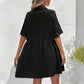 💃2026 Summer Hot Sale 70% OFF✨Women's Short Sleeve Button Down Textured Babydoll Dress with Pockets