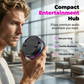 🔥LAST DAY SALE £10.99!!⚡50K+ SOLD!📱🎶Portable Bluetooth Speaker with RGB Lights & Phone Stand